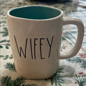 Rae Dunn Wifey White and Blue Mug